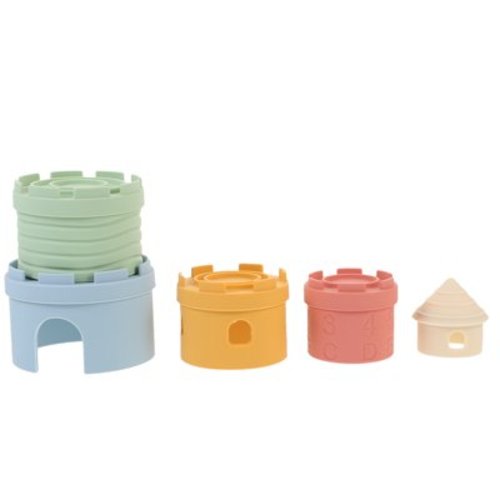 Wooden Block Wood Baby Toys Stacking Game Soft Building Blocks Stacking Blocks Baby Toddler