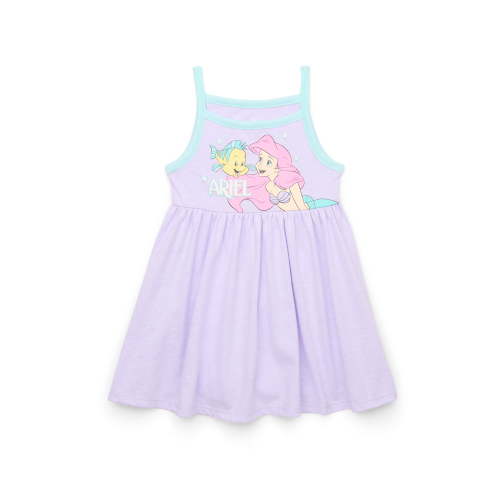 Disney Princess Toddler Girls Little Mermaid Ariel Graphic Tank Dress, Sizes 12M-5T