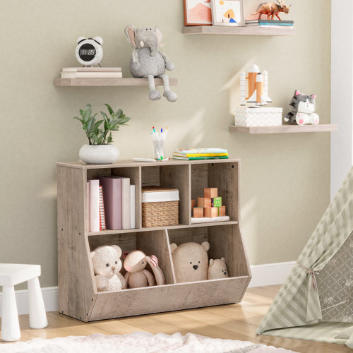 Millwood Pines Toy Organizer Chip Resistant Kids Bookcase "& Reviews" | Wayfair
