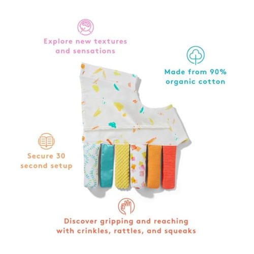 LOVEVERY | The Sensory Strands | The Perfect Play Gym Add On, Sensory Montessori Toy, Infant Learning Sensory Baby Toys for Newborn, Ages 0-12 months