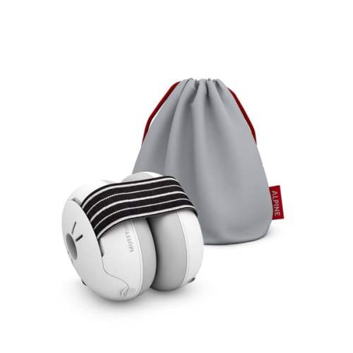 Alpine Muffy Baby Ear Protection for Babies and Toddlers up to 36 Months - CE & ANSI Certified - Noise Reduction Earmuffs - Comfortable Baby Headphones Against Hearing Damage & Improves Sleep - Black