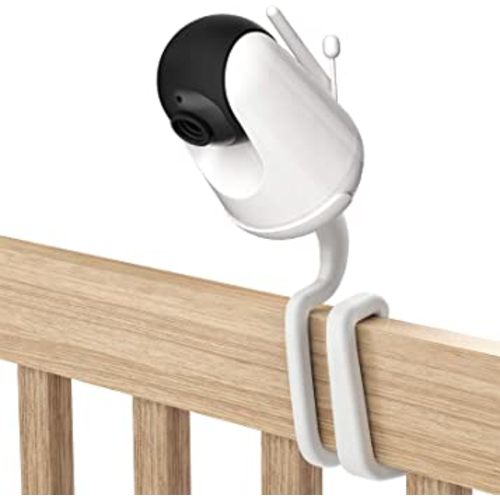 Universal Baby Monitor Mount for VAVA/Hipp Baby Monitor - Versatile for Any Other Cameras with 1/4 Screw Twist Holder Without Tools or Wall Damage(1-Pack,White)
