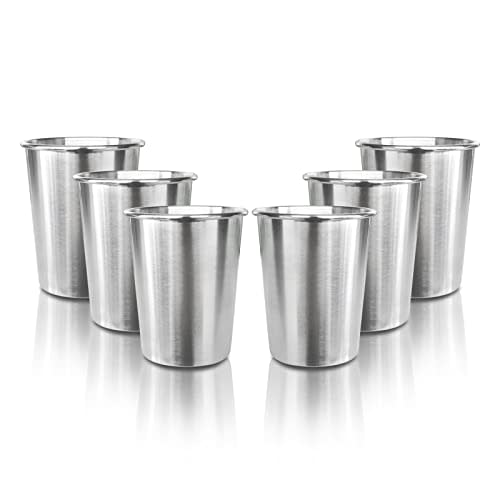6 Pack 8 oz Stainless Steel Kids Cups