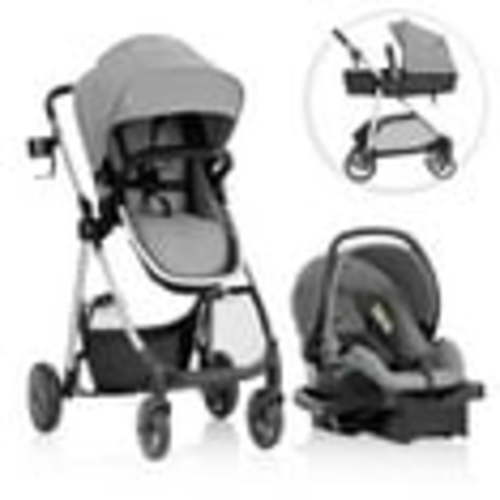 Omni Plus Modular Travel System with LiteMax Rear-Facing Infant Car Seat (Mylar Gray)