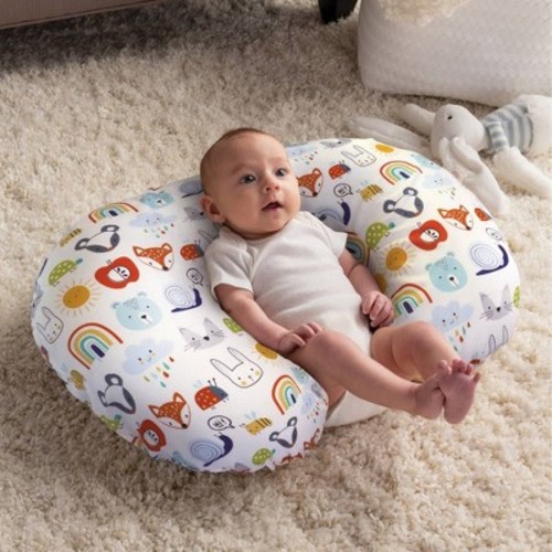Boppy Original Nursing Pillow Cover Colorful Animals & Rainbows