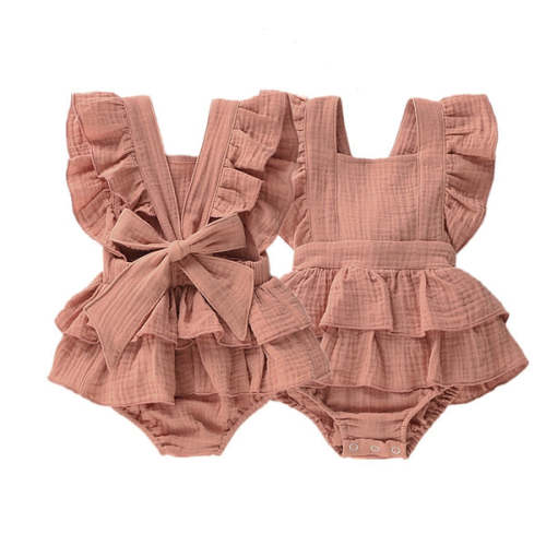 ARIA Ruffle Romper - Hazel & Bo