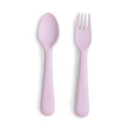 Mushie Baby Dinnerware Fork and Spoon Set