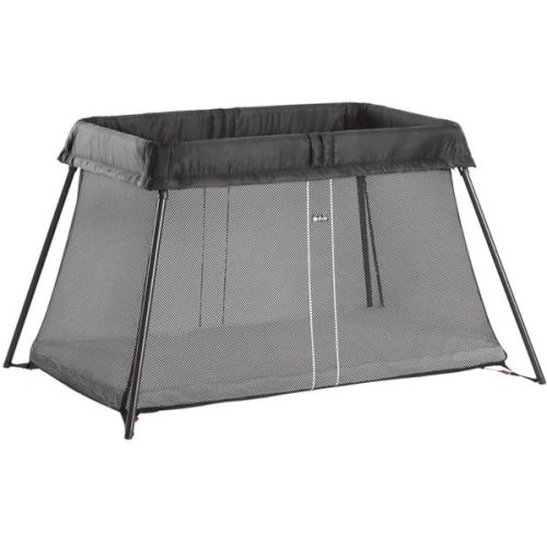 BabyBjorn Travel Cot Light Black Mesh