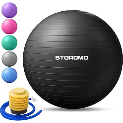 Anti-Burst Pregnancy Exercise Ball – High Weight Capacity Stability Ball for Yoga, Pilates & Labor Support, Eco-Friendly PVC Fitness Ball for Moms, Includes Pump (45cm-95cm)