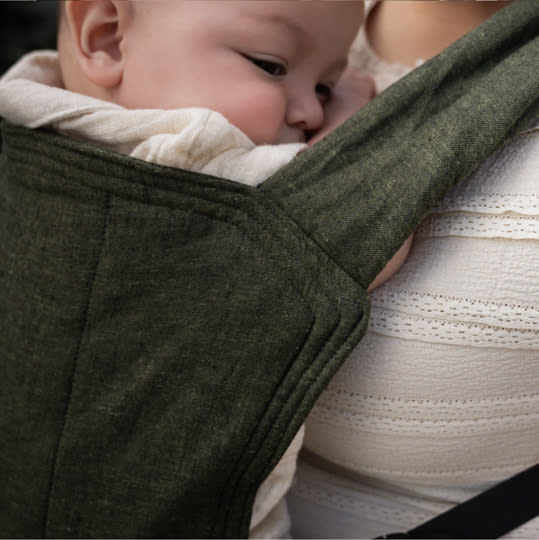 Grove Lark Baby Carrier | Dark Green Soft Structured Carrier | hope&plum