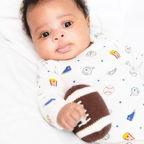 Estella Organic Football Rattle
