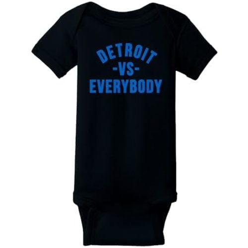 UGP Campus Apparel Detroit Vs Everybody - Michigan Pride Infant Creeper Bodysuit