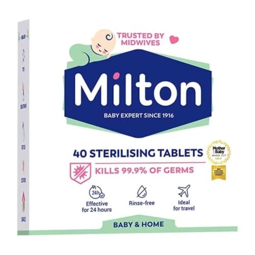 Cleaning Tablets – 40 Count | For Baby Bottles, Feeding Accessories & Pump Parts | Rinse-Free Formula for Home or Travel Hygiene