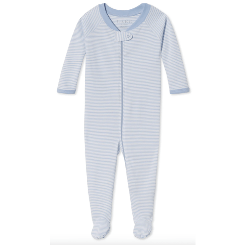 LAKE | Baby | Pima Cotton Pajamas | Darling Pink Heart Baby Sleeper
