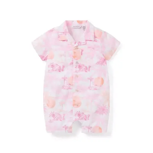 Baby Perfect Pink Toile Serena Williams x Janie and Jack Toile Tour Baby Romper by Janie and Jack