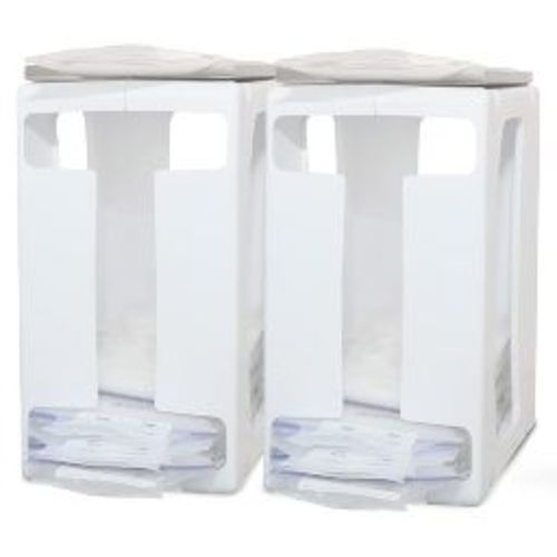 Nurse and Nourish 2 Pack Breast Milk Storage Tower - Organizer for Milk Freezer Bags - Breast Milk Storing Containers for Up to 120oz Milk