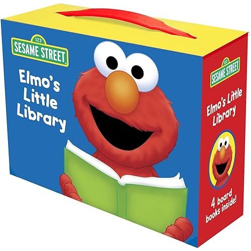 Elmo's Little Library (Sesame Street): Elmo's Mother Goose; Elmo's Tricky Tongue Twisters; Elmo Says; Elmo's ABC Book Board book – July 23, 2013
