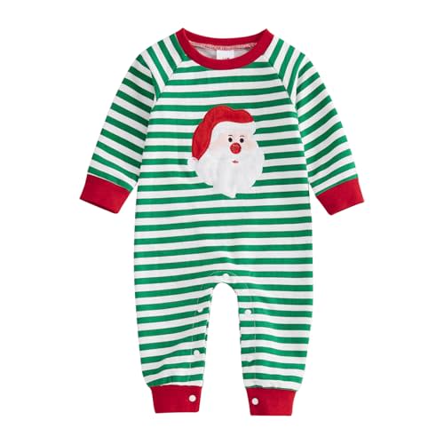 citgeett My First Christmas Baby Boy Girl Outfit Newborn Santa Claus Clothes Long Sleeve Romper Jumpsuit Fall Winter Clothes