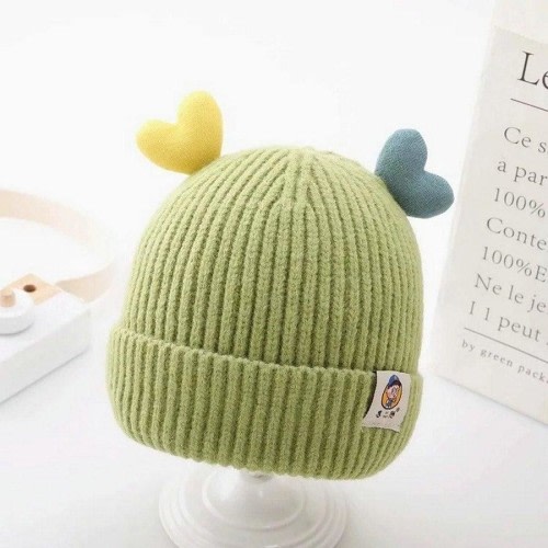Green Warm Baby Beanie Hat