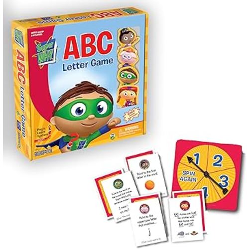 Briarpatch | Super WHY! ABC Letter Game, Includes Finger Puppets, Ages 3+