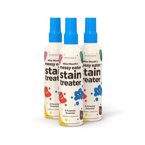 Miss Mouth's Messy Eater Non-Toxic Baby Stain Remover Spray, 4 Oz Each, 3 Pack