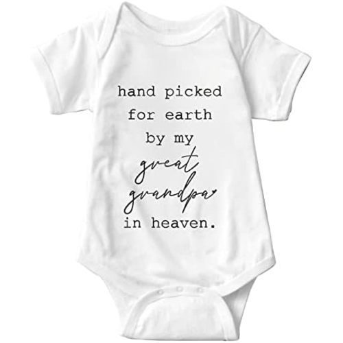 listery Great Grandma Bodysuit Hand Picked For Earth By My Grandma Newborn Hand Picked Great Grandma Clothes Boy Girl