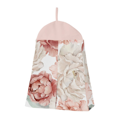 Sweet Jojo Designs Pink And Ivory Peony Floral Garden Collection 6 - Piece Crib Bedding Set | Wayfair
