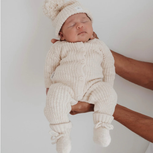 CLASSIC KNIT ROMPER | HONEY