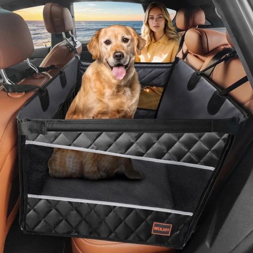 JOEJOY Dog Car Seat for Large Dogs, Car Booster Seat for Pet Travel with Waterproof Pad, Seat Dog Hammock