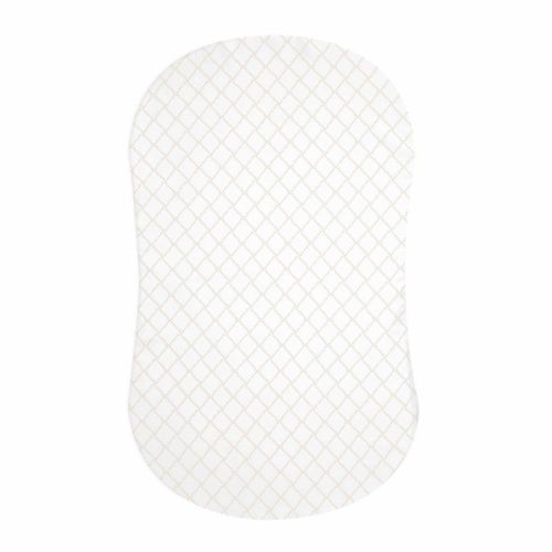 HALO Innovations Bassinest 100% Cotton Fitted Sheet, Color: Nautical Net