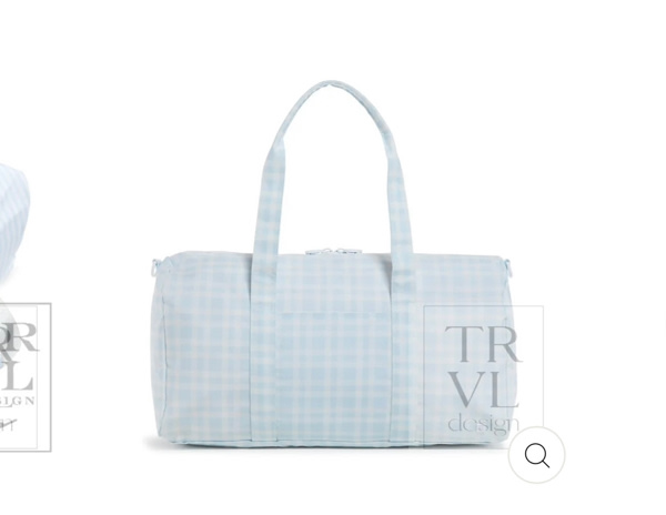 Duffel Bag - Weekender - Pimlico Plaid Blue