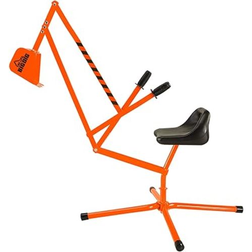 Special Edition Digger Excavator Ride On Crane and Pretend Play Construction Toy, Orange