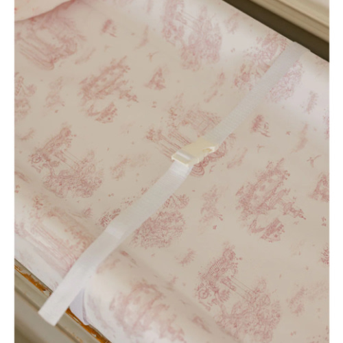 Spring Toile Pink Contour Change Pad | The Gilded Bird – The Gilded Bird US