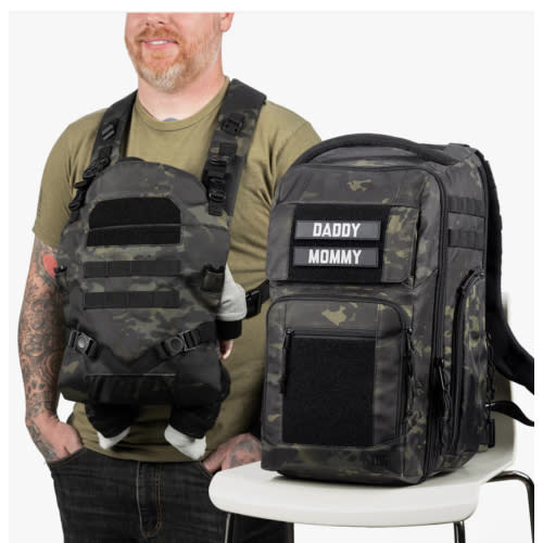 Everyday Diaper Backpack + Baby Carrier Bundle by Tactical Baby Gear