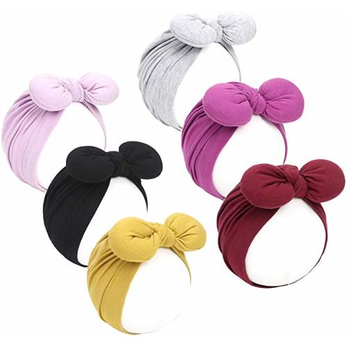 Newborn Baby Cotton Cloth Turban Toddler Rabbit Hospital Hat Ear Hat Kids Set Baby Cap - Huu20