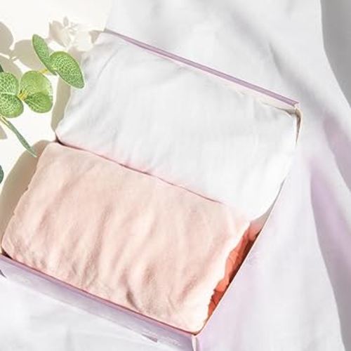 Bassinet Sheets Fit for Baby Delight and Koolerthings (3 in 1) Baby Bassinet,100% Cotton, 2 Pack, Ultra Soft Bassinet Sheet, White and Pink