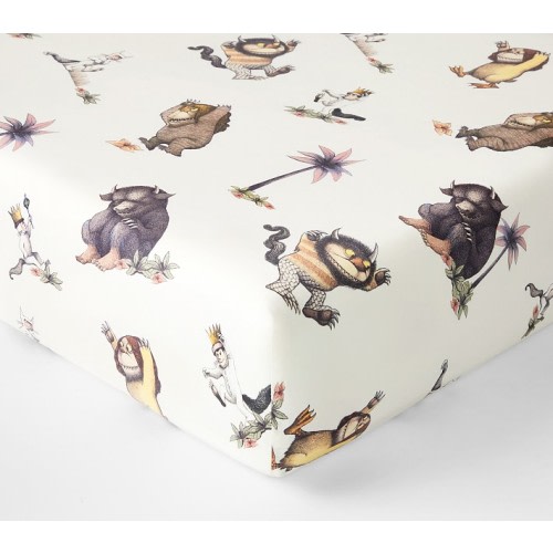 <em>Where The Wild Things Are</em> Organic Crib Fitted Sheet