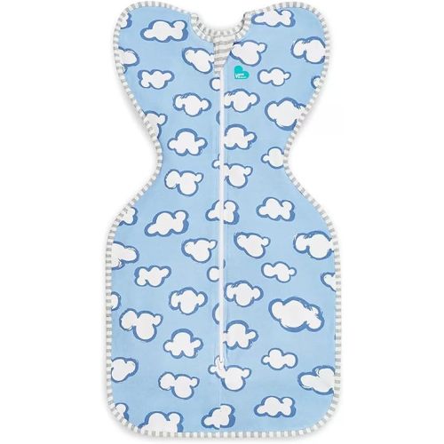 Love to Dream Swaddle UP, Baby Sleep Sack, Self-Soothing Swaddles for Newborns, Improves Sleep, Snug Fit Helps Calm Startle Reflex, New Born Essentials for Baby, 1.0 TOG, 13-19 lbs, Daydream Blue