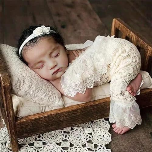 Newborn Girls Photo Outfits Newborn Photography Props Lace Romper Newborn Picture Props Photoshoot Princess Costume
