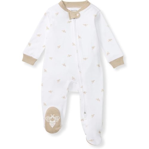 Burt's Bees Baby Boys' Sleep & Play PJs, 100% Organic Cotton One-Piece Zip Front Jumpsuit, Baby Boys Footie Pajamas & PJs
