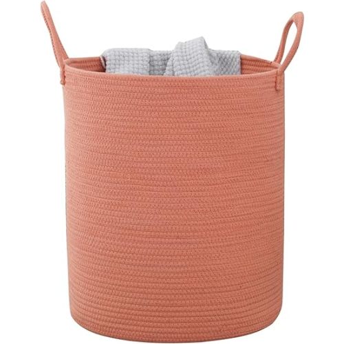 Woven Basket Nursery Laundry Hamper with Handles