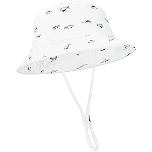 Durio UPF 50+ Beach Baby Sun Hat Sun Protection Cute Wide Brim Summer Baby Boy Bucket Hats Toddler Sun Hats for Girl