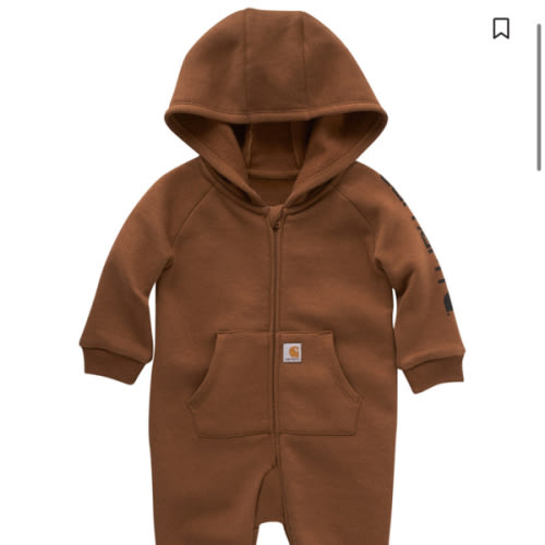 Carhartt Infant Boys' Fleece Zip Front Long Sleeve Coverall
