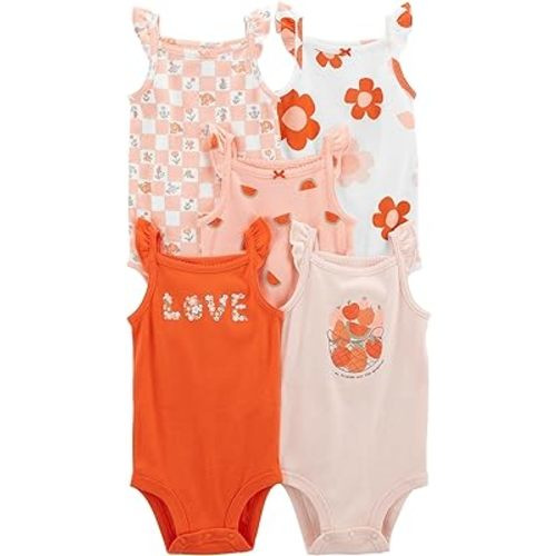 Carter's baby-girls Multi-pk Bodysuits 126g330