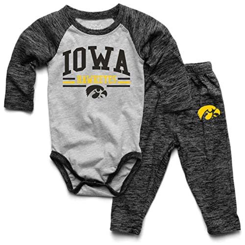 Wes and Willy Baby College Long Sleeve One Piece and Pant Set