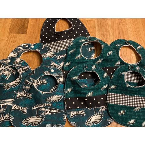 Philadelphia Eagles Baby Gifts (Bibs, Pacifier Clips, Burp Pads and Lovey Blankets)