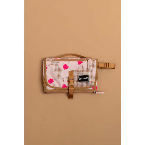 Diaper Changing Pad - Vintage Palaka Zinnia