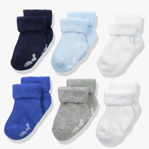 Little Me baby-boys Baby Boys' 6 Pack SocksBaby Boy Socks