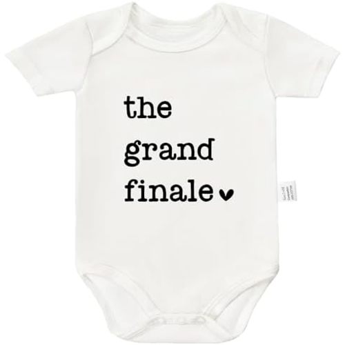 The Grand Finale Bodysuit, Baby Announcement Rompers, Coming Soon Clothing, Infant Short-Sleeve Outfits 0-24 Month