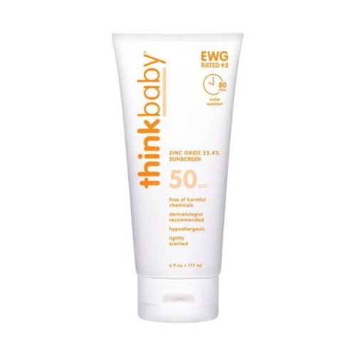 Thinkbaby Mineral Sunscreen Lotion Spf 50 - 6 Fl Oz